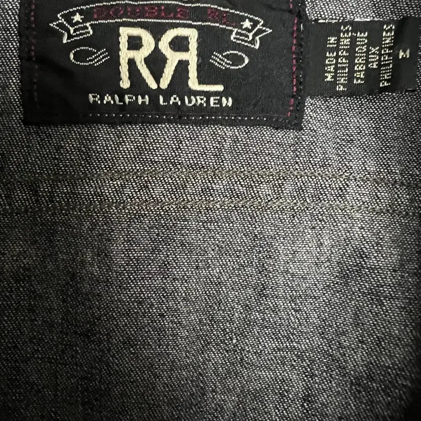[BUNJANG] RRL Black Washed Denim Work Shirt / Rrl 워크셔츠