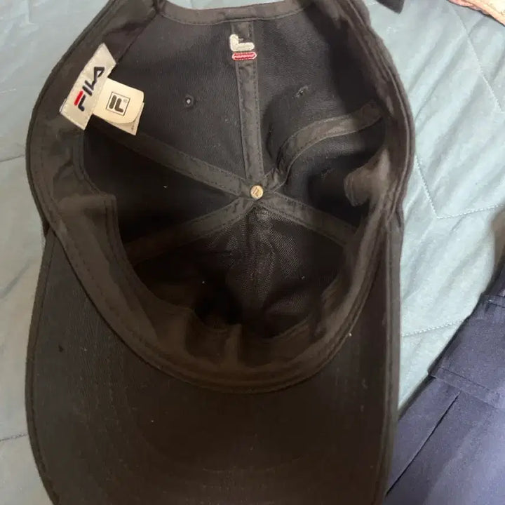 [BUNJANG] Fila Black Ball Cap Hat / 휠라 블랙 볼캡 모자
