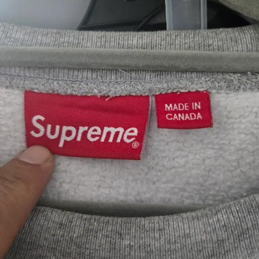 [BUNJANG] Supreme Box Logo Crewneck Sweatshirt / 슈프림박스로고맨투맨M