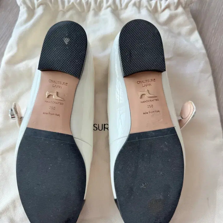 [BUNJANG] Repetto White Black Point Ballet Flats Shoes Size 250 / 쇼쉬르라팡 화이트 블랙코 플랫 슈즈 250