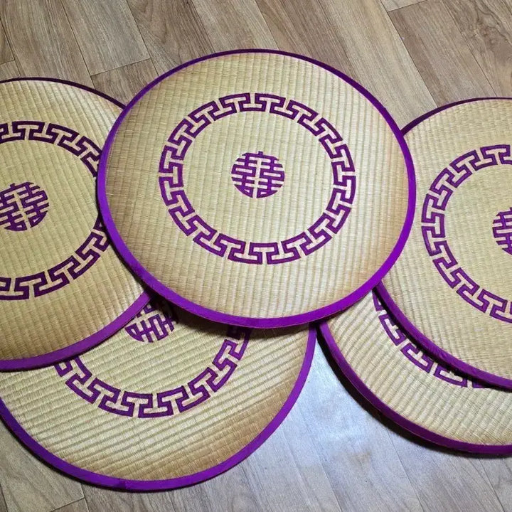 [BUNJANG] Hwamunseok Woven Seat Cushion / 화문석방석