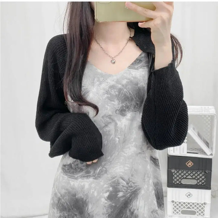 [BUNJANG] Tie-Dye Sleeveless Maxi Dress / 나염 마블 타이다이 여름 나시 롱 원피스