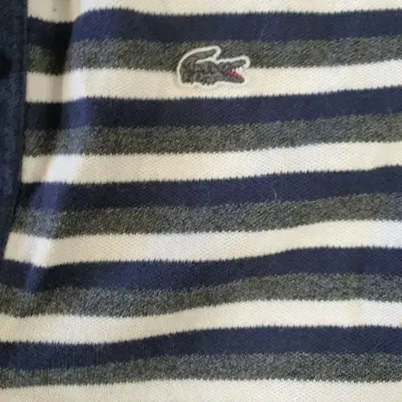 [BUNJANG] Lacoste Striped Short-Sleeve Polo Shirt Women&