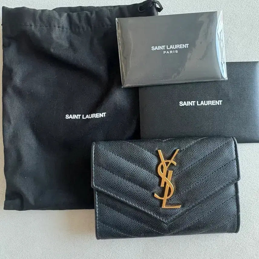 [BUNJANG] Yves Saint Laurent Gold Wallet / 입생로랑지갑 골드