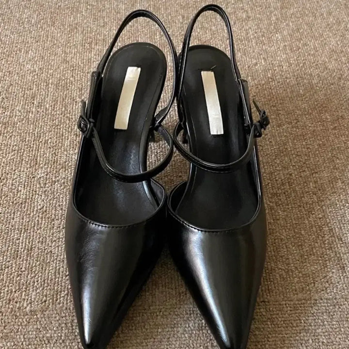 [BUNJANG] Liv Slingback Heels Black 240 / 리브슬링백힐 블랙 240