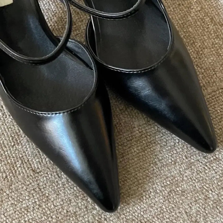 [BUNJANG] Liv Slingback Heels Black 240 / 리브슬링백힐 블랙 240