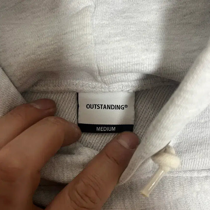 [BUNJANG] Outstanding Navy Reverse Weave Hoodie M / 아웃스탠딩 해군 후드티(리버스 위브) M