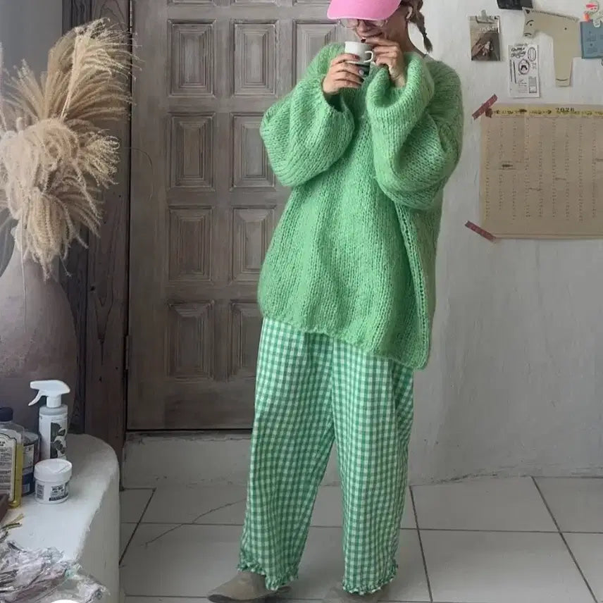 [BUNJANG] Soaevryone Checkered Pants / 소애브리원 연체크바지