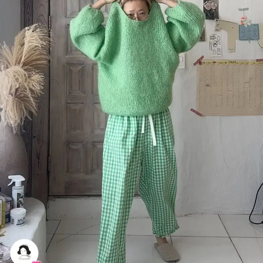 [BUNJANG] Soaevryone Checkered Pants / 소애브리원 연체크바지