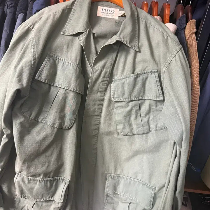[BUNJANG] Polo Ralph Lauren Ripstop Fatigue Jacket / 폴로 립스탑 퍼티그 자켓 L
