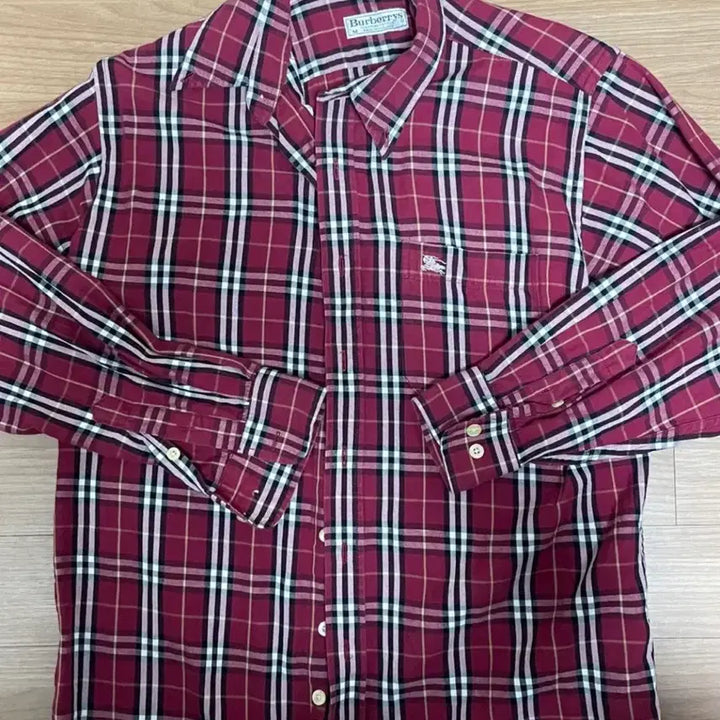 [BUNJANG] Burberry Red Check Shirt / 버버리 레드 체크셔츠