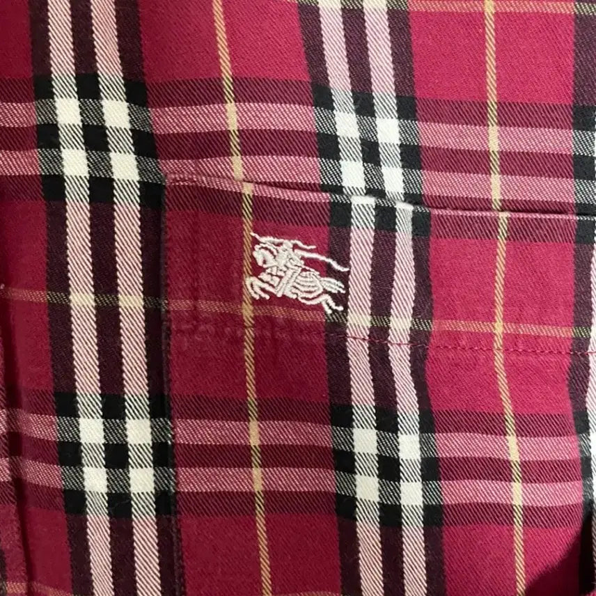 [BUNJANG] Burberry Red Check Shirt / 버버리 레드 체크셔츠