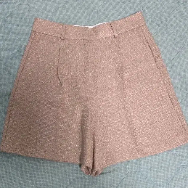 [BUNJANG] Gallery Pink Tweed Shorts Size S / GALLERY 갤러리 핑크 트위드 반바지 S