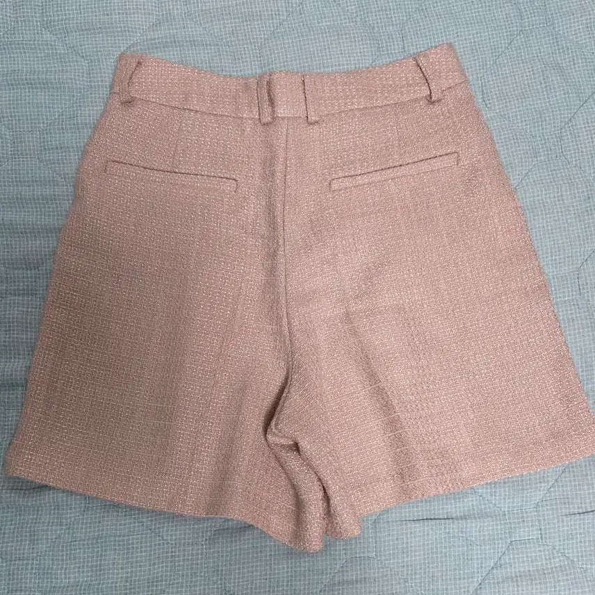 [BUNJANG] Gallery Pink Tweed Shorts Size S / GALLERY 갤러리 핑크 트위드 반바지 S