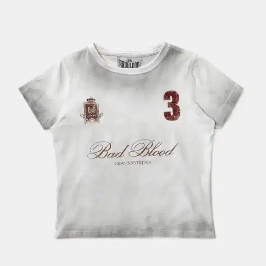 [BUNJANG] BADBLOOD Royal Classic T-Shirt White / 배드블러드 로열 클래식 티셔츠 화이트