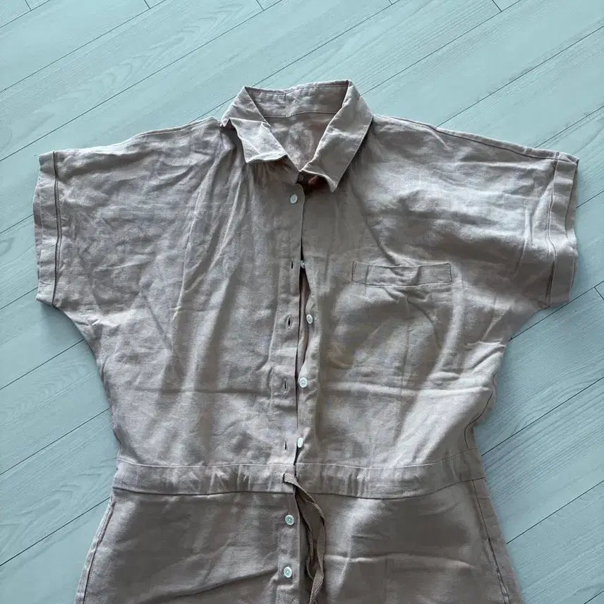 [BUNJANG] BuddyMoodra Linen Jumpsuit Orange M / 부디무드라 점프슈트(새상품)