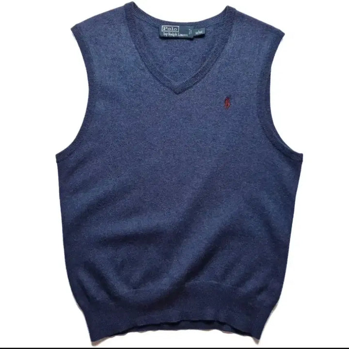 [BUNJANG] Polo Ralph Lauren Knit Vest Navy / 폴로 랄프로렌 니트 조끼 네이비