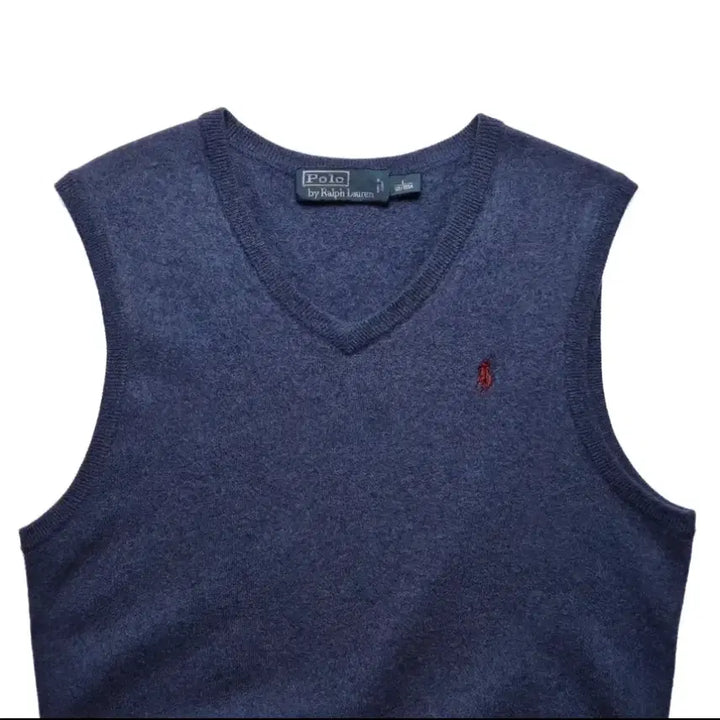 [BUNJANG] Polo Ralph Lauren Knit Vest Navy / 폴로 랄프로렌 니트 조끼 네이비