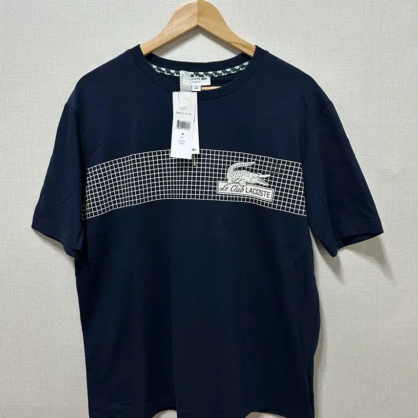 [BUNJANG] Lacoste Short Sleeve T-Shirt Navy / 라코스테 반팔티 FR4/US M