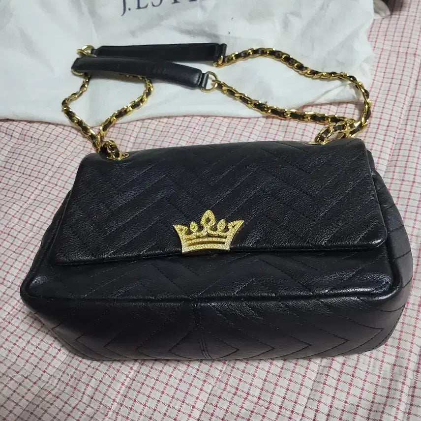 [BUNJANG] J.ESTINA Black Quilting Chain Bag / 제이에스티나 블랙 퀼팅 체인백