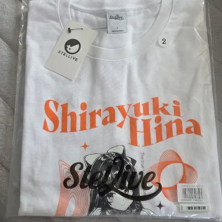 [BUNJANG] Stellive Shirayuki Hina T-shirt Size 2 / 오늘만 스텔라이브 시라유키 히나 티셔츠 2사이즈