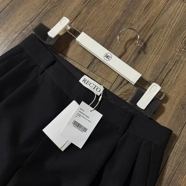 [SOLD OUT] 렉토 26ss 더블 플리츠 수트 팬츠 블랙 M