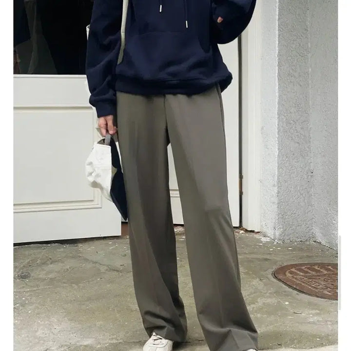 [BUNJANG] Slowand Market Wide Training Slacks Mute Khaki / 슬로우앤드 마켓 와이드 트레이닝슬랙스 뮤트카키