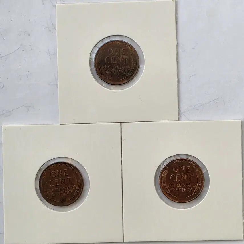 [BUNJANG] Lincoln 1936 Penny Set / 링컨 1센트 1936년도 3종 세트 미사용 페니