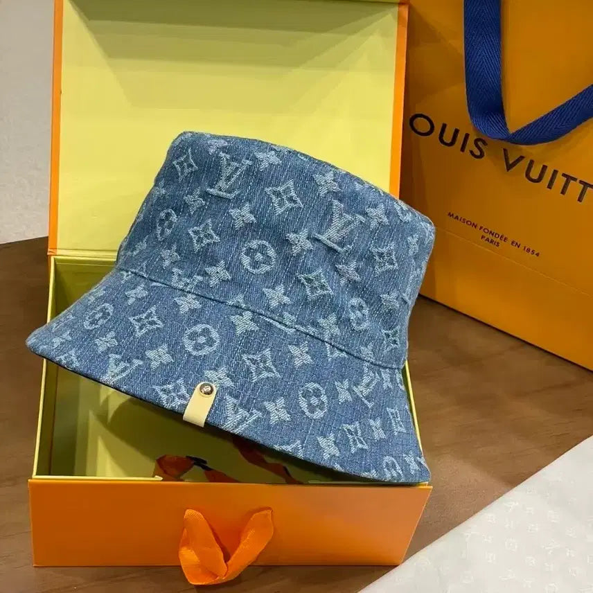 [BUNJANG] Louis Vuitton Denim Bucket Hat / 루이비통 버킷햇