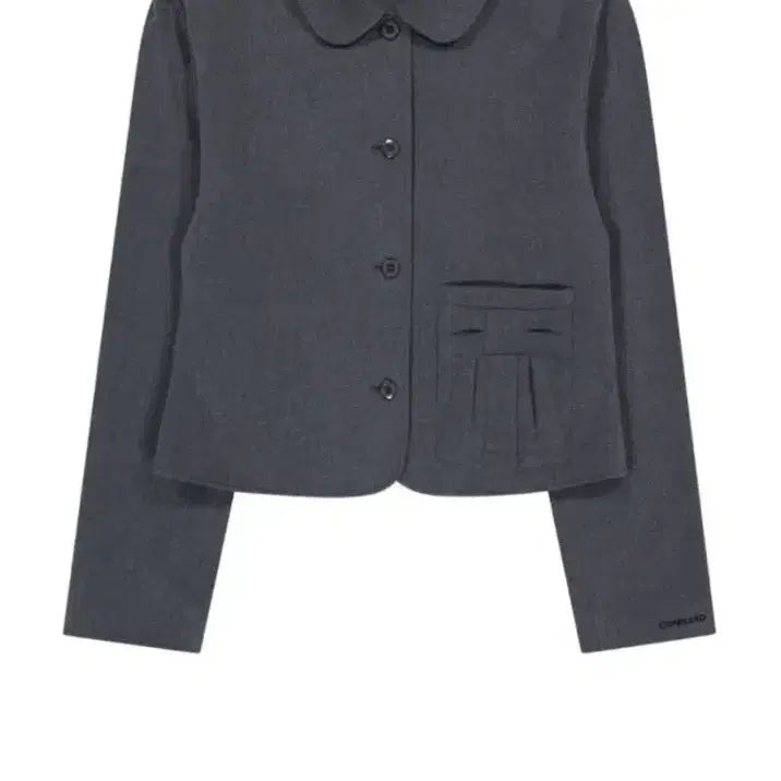 [BUNJANG] COYSEID Ribbon Jacket - Gray / 코이세이오 셋업 리본자켓 그레이