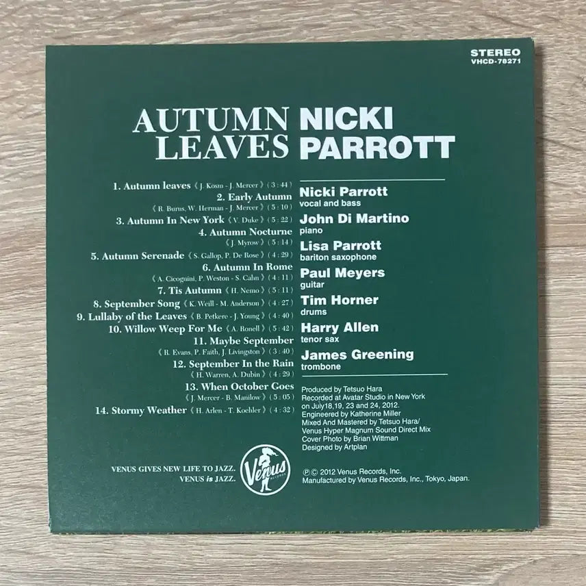 [BUNJANG] Nicki Parrott CD (Limited Edition) / 니키 패럿 (Nicki Parrott) CD 판매 (한정반)