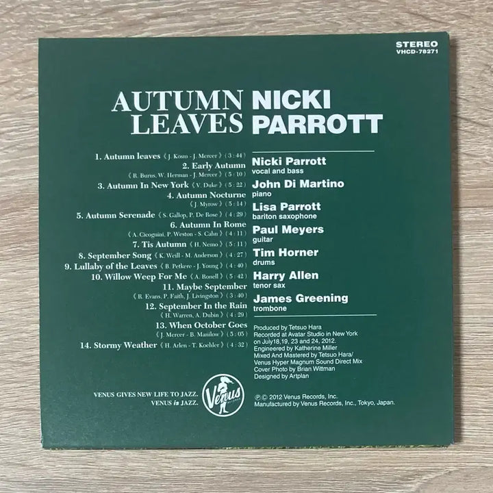 [BUNJANG] Nicki Parrott CD (Limited Edition) / 니키 패럿 (Nicki Parrott) CD 판매 (한정반)