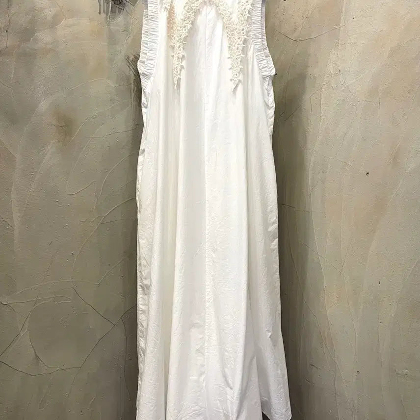 [BUNJANG] ZARA Sailor Embroidered Maxi Long Dress / 자라 빅카라 세일러 자수 맥시롱 드레스 55~66