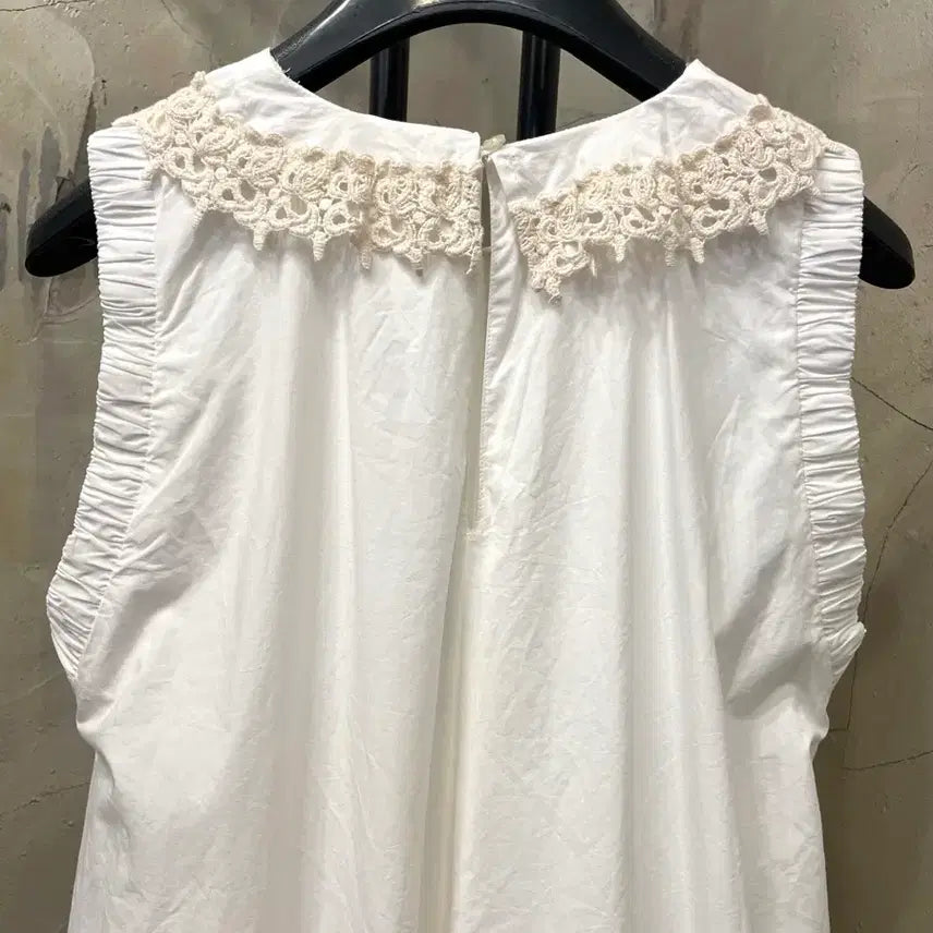 [BUNJANG] ZARA Sailor Embroidered Maxi Long Dress / 자라 빅카라 세일러 자수 맥시롱 드레스 55~66