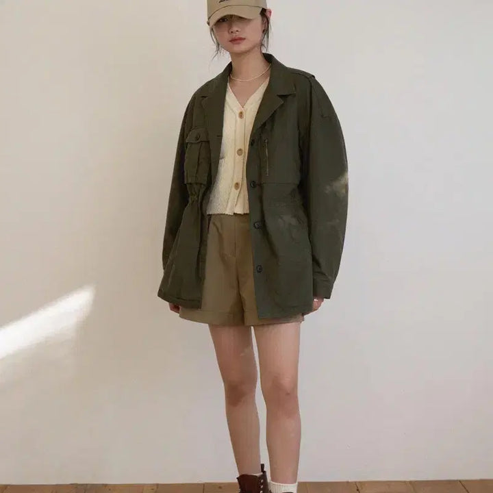 [SOLD OUT] 노멜렛 이안 워크 자켓 카키
