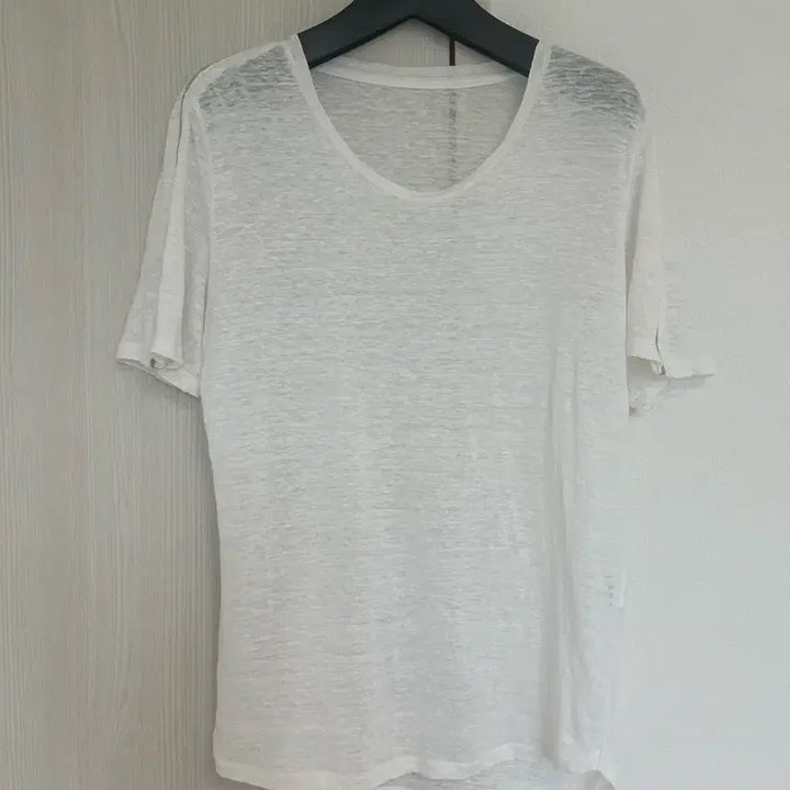 [SOLD OUT] 시슬리(sisley) 화이트 린넨 반팔 티셔츠
