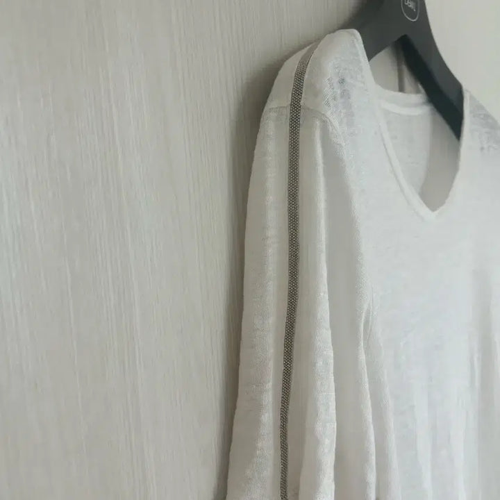 [SOLD OUT] 시슬리(sisley) 화이트 린넨 반팔 티셔츠