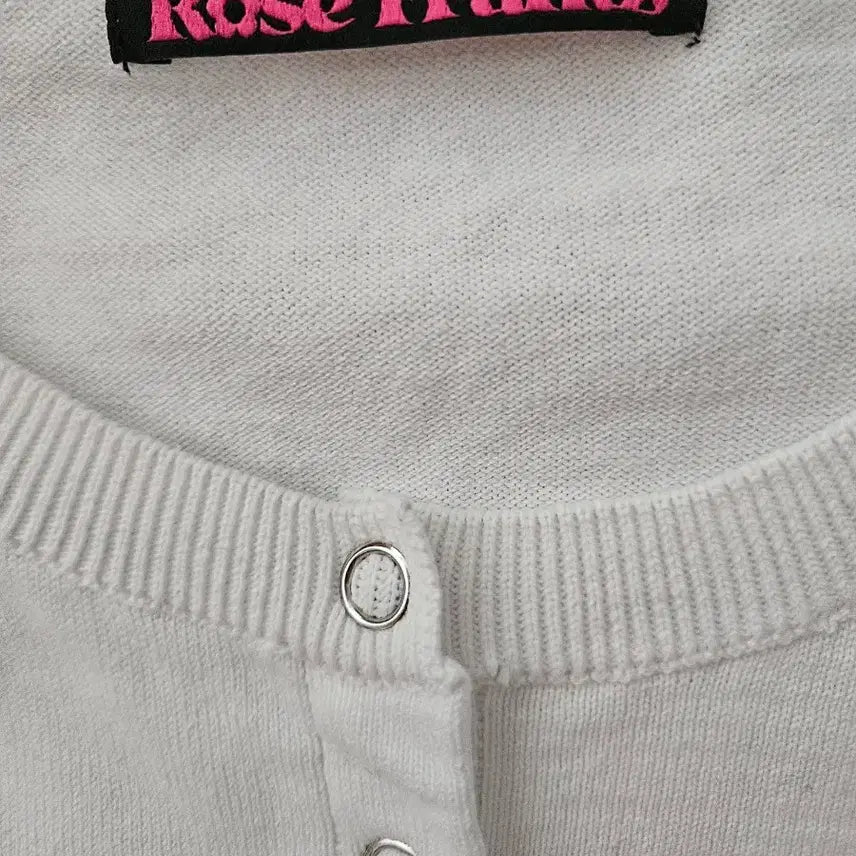 [BUNJANG] Rose Franz Knit Sweater / 로제프란츠 똑딱이 니트 아일렛 라운드 가디건
