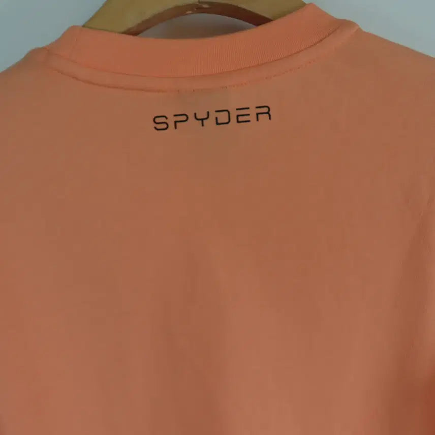 [BUNJANG] SPYDER Logo Printed Long Sleeve T-shirt / 스파이더 SPYDER 로고 프린팅 긴팔 티셔츠 오렌지 90(S)