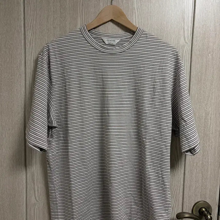 [BUNJANG] Still By Hand Stripe T-shirt Gray/White / 스틸바이핸드 스트라이프 티셔츠 그레이/화이트 2