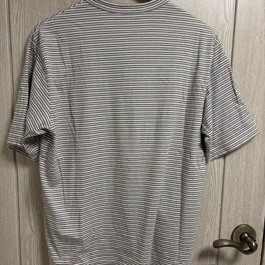 [BUNJANG] Still By Hand Stripe T-shirt Gray/White / 스틸바이핸드 스트라이프 티셔츠 그레이/화이트 2