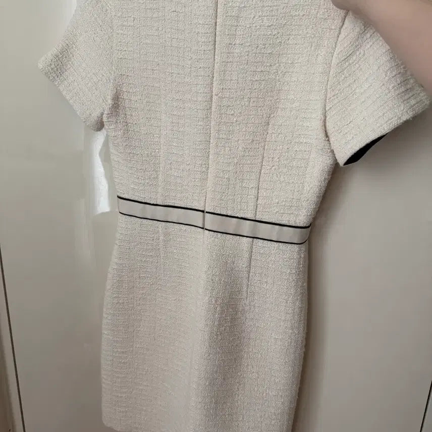 [BUNJANG] Maje Ivory Tweed Dress 36 / 마쥬 아이보리 트위드 원피스 36