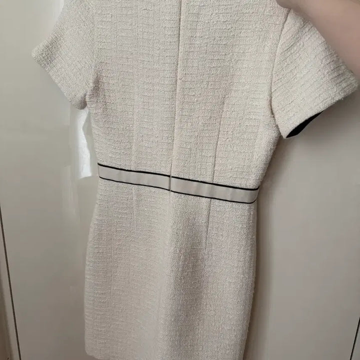 [BUNJANG] Maje Ivory Tweed Dress 36 / 마쥬 아이보리 트위드 원피스 36