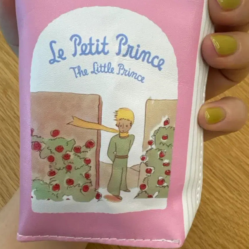 [BUNJANG] The Little Prince Book Pouch (Rose Pink) / 어린왕자 책 파우치 가챠 (장미 핑크색)