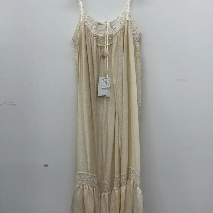 [BUNJANG] Freckle Layered Slip Dress (Cream) / [새상품] 프레클(Freckle) 레이어드 슬립 원피스 (크림)