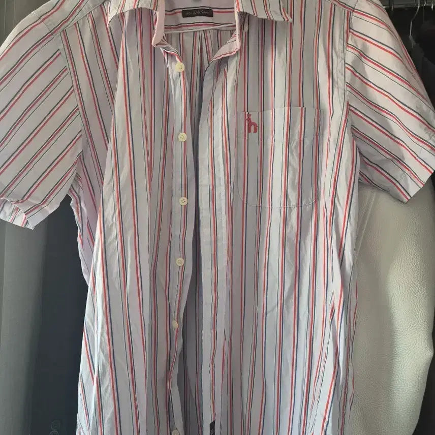 [BUNJANG] HAZZYS Striped Short Sleeve Shirt / HAZZYS 헤지스 스트라이프 반팔 셔츠