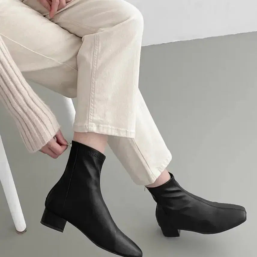[BUNJANG] Black Ankle Boots Women&