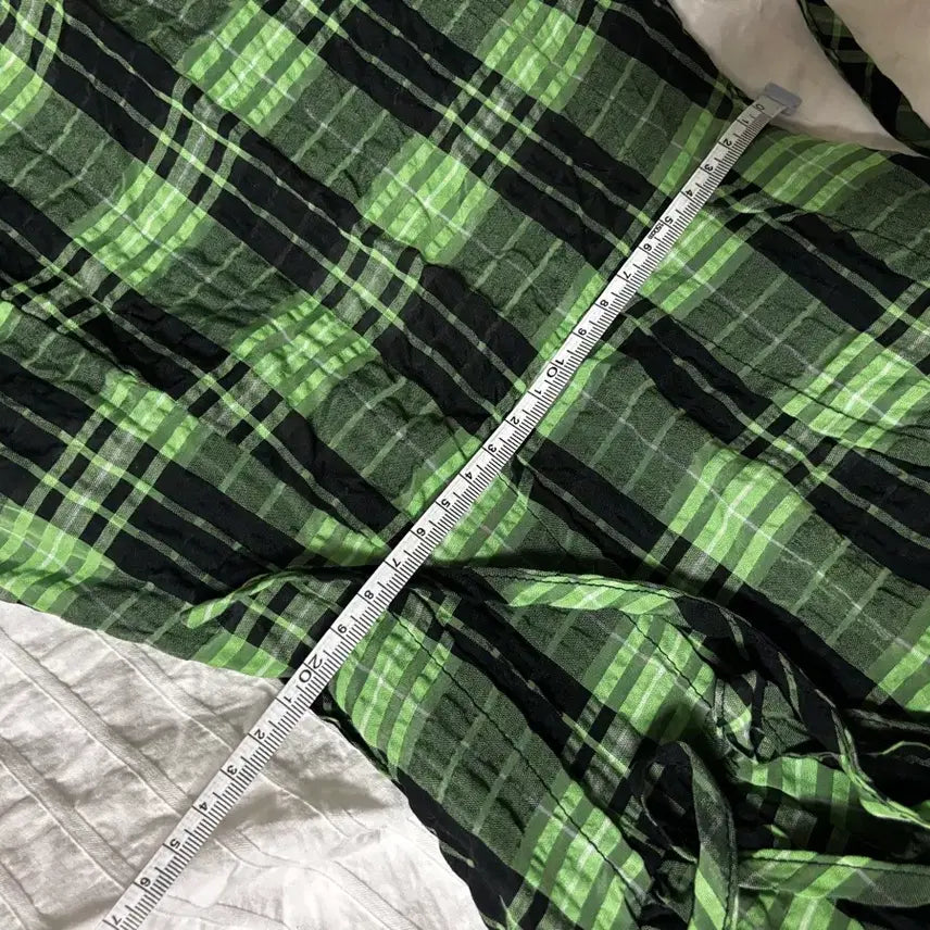 [BUNJANG] Shop Cider Green Check Strap Dress / 샾 사이다 그린 체크 끈 원피스