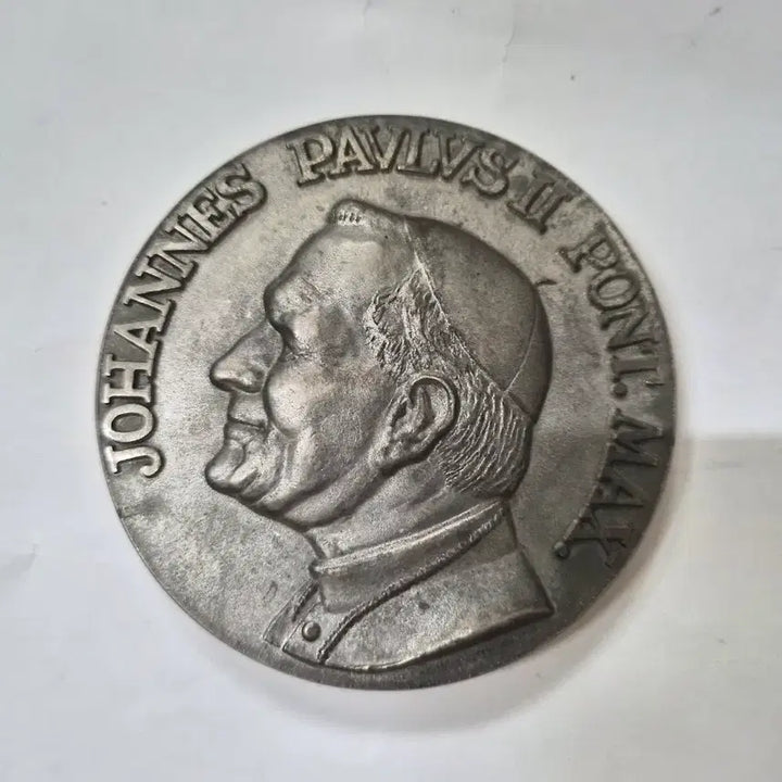 [BUNJANG] John Paul II Commemorative Medal / (휘귀)한국1984년요한바오르2세교황성하방한기념대형메달 (은도금버전)