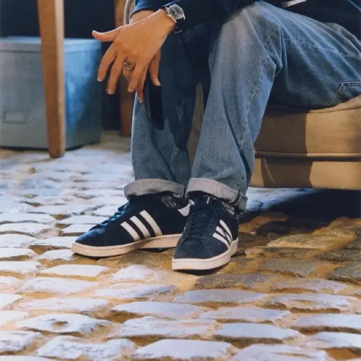 [BUNJANG] Adidas Descendant Campus 80 Blue Sneakers / 아디다스 디센던트 캠퍼스 80 블루 270